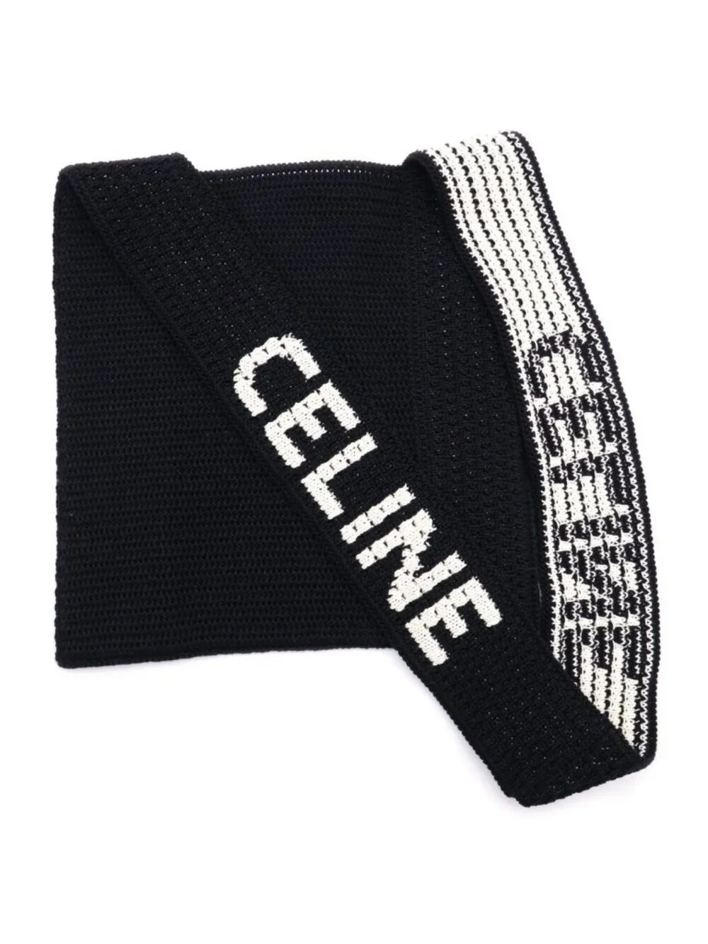Celine Crocheted Cotton Logo Tote